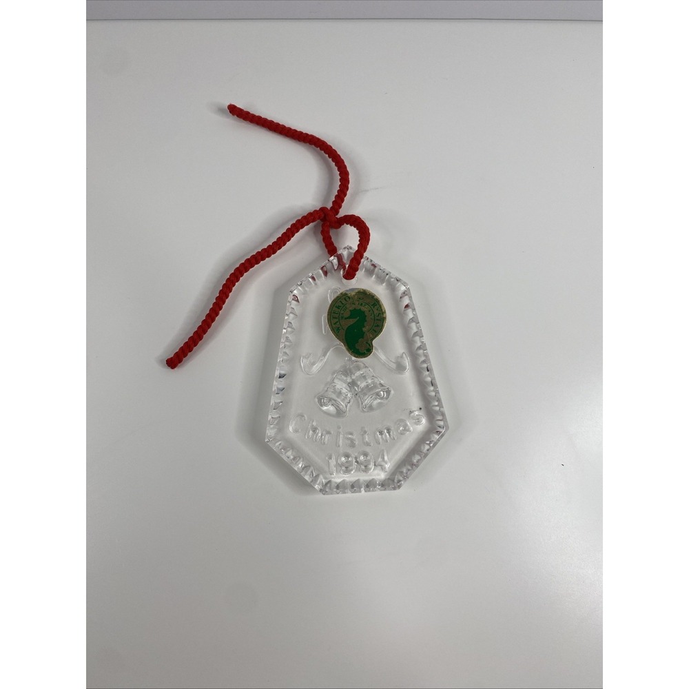 Vintage Waterford Crystal Christmas Ornament "Our First Christmas 1994"